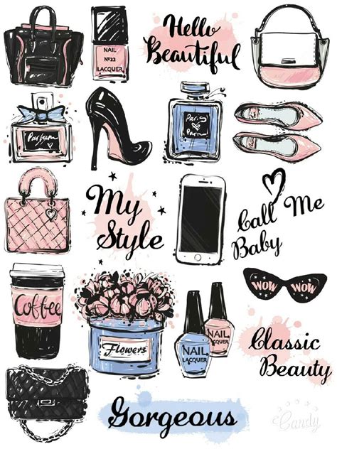 car accessories printable planner stickers free