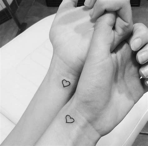 Small Heart Tattoo Friend Tattoos Couple Tattoos Tattoo Ideas