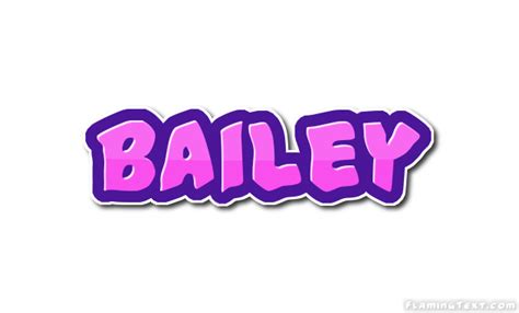 Bailey Лого Бесплатный инструмент для дизайна имени от Flaming Text
