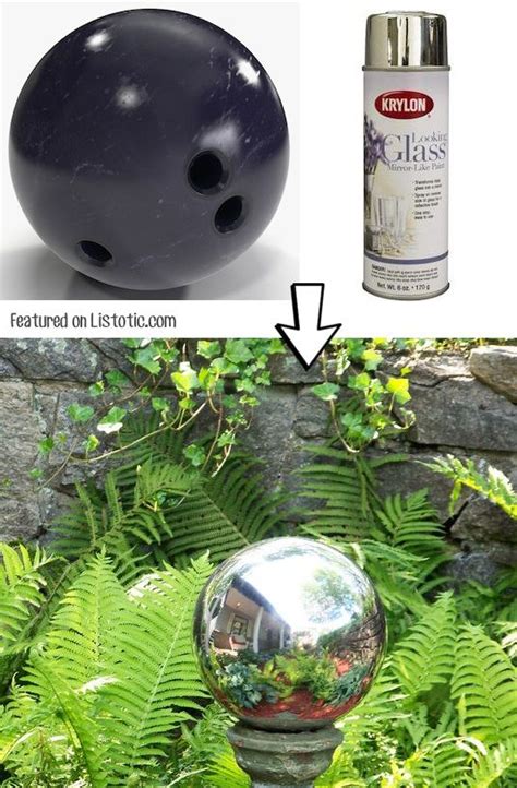 12 Make Your Own Mirrored Gazing Ball With Spray Paint 29 Cool
