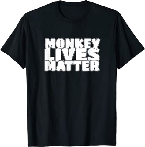 Monkey Lives Matter T Shirt Zoo Keeper Animal Lover