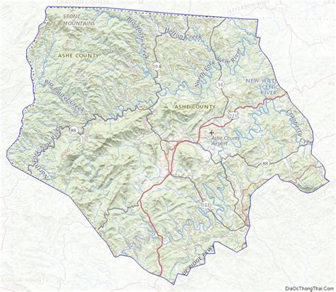 map of ashe county north carolina Địa Ốc thông thái