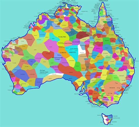 Australia Aboriginal Tribes Map Australia Mappery