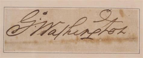 √ George Washington Signature On The Declaration Of Independence