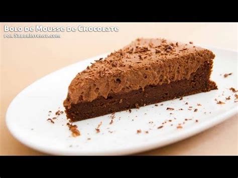 Mousse de chocolate pode não ser a receita mais criativa do universo, mas quando bem feito é uma delícia e agrada todo mundo. Receita de Bolo de Mousse de Chocolate - YouTube