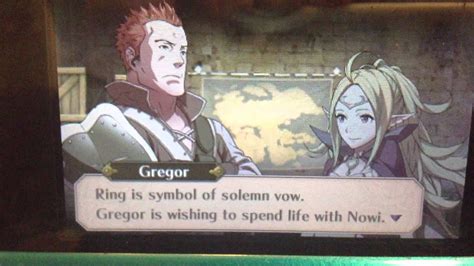 Fire Emblem Awakening Marriage Support Gregor And Nowi Youtube