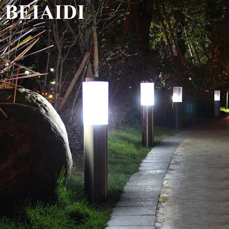 Beiaidi 4560cm Outdoor Stand Pole Column Led Lawn Light Waterproof