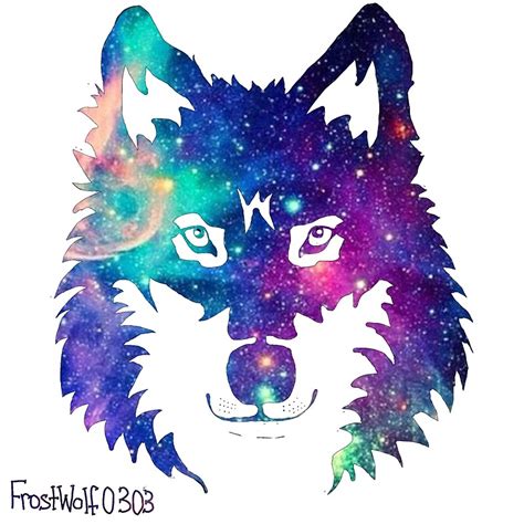 Galaxy Wolf By Frostwolf0303 Redbubble
