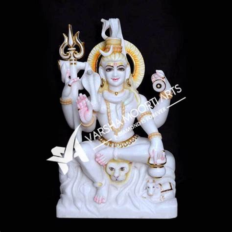 Traditional Hindu Marble Shiva Statue For Worship At Rs 55000 In Jaipur