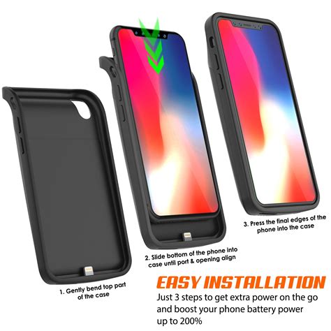 Iphone X Battery Case Punkjuice 5000mah Fast Charging Power Bank W S
