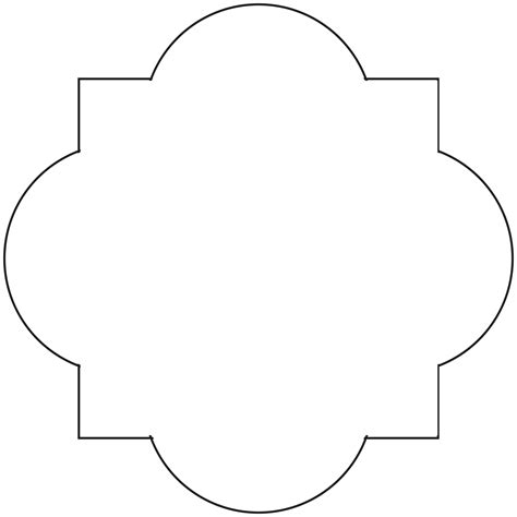 Quatrefoil Stencil Clipart Best