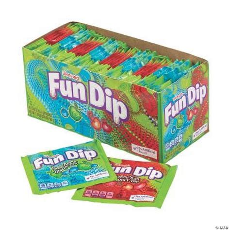Lik M Aid® Fun Dip™ Candy 48 Pieces Razzapple Magic And Cherry Yum Diddly