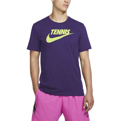 Nike Mens Dri Fit Tennis T Shirt Court Purple