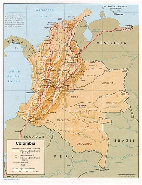 Mapas Geográficos da Colômbia