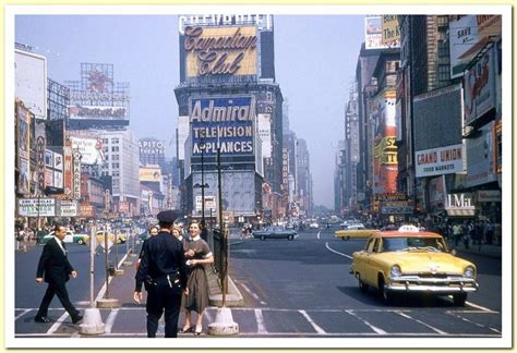Times Square In The 1950′s Elvis Echoes Of The Past New York City