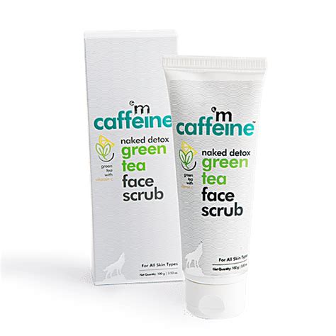 Buy Mcaffeine Exfoliating Green Tea Face Scrub With Vitamin C Walnut For Dirt Blackheads