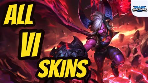 All Vi Skins Spotlight League Of Legends Skin Review Youtube