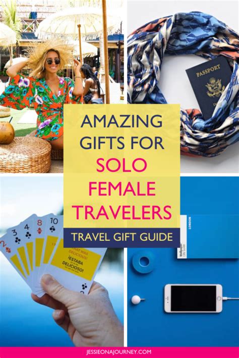 Useful travel accessories and gifts for someone going travelling. Gifts For Solo Female Travelers | Presents For Women ...