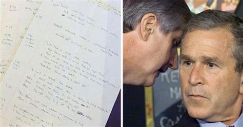 Secret Notes Reveal George W Bushs Reaction To 911 Daily Star