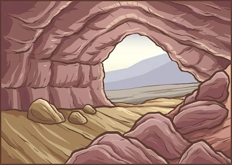 Premium Vector Cave Background