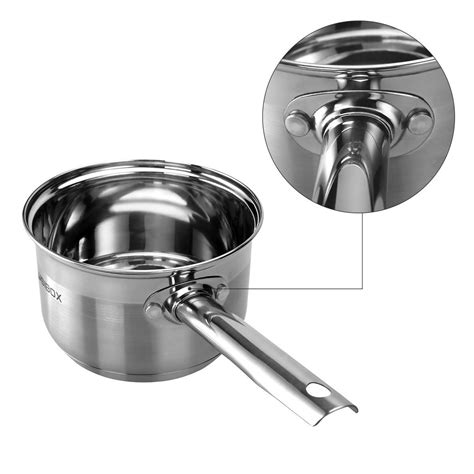 saucepan quart sauce lid stainless steel pan cookware induction compatible covered pot premium cooking