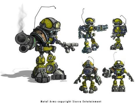 Metal Arms Glitch In The System Glitch Concept Art Character Design