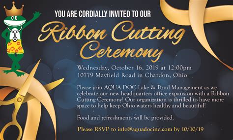 Ribbon Cutting Ceremony Invitation 101619 Geauga News