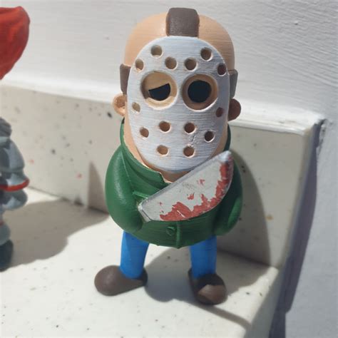 3d Print Of Mini Jason From Friday The 13th By Wiganmatt