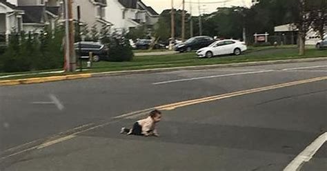 Baby In The Road Jersey Driver Saves Little Boy From Close Call Huffpost