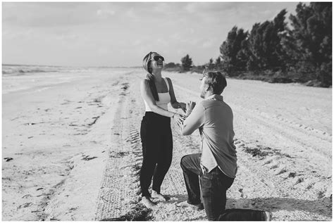 Surprise Beach Proposal Sarasota Wedding Photographer
