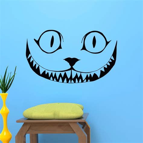 Cheshire Cat Smile Wall Decal Alice In Wonderland Wall Decals