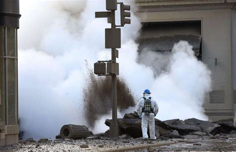 Steam Pipe Blast Spews Asbestos And Creates Bus Size Crater In The