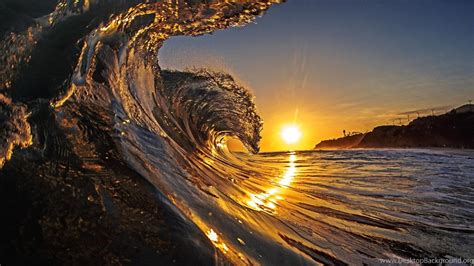 Sunset Surf Wallpaperhawaii Hd Wallpaperbeach Hd