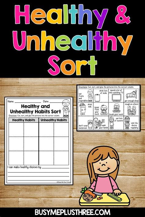 Healthy habits for kids good habits healthy life healthy food healthy living writing worksheets preschool worksheets printable worksheets wuhan. Healthy Habits and Unhealthy Habits Sort Distance Learning ...