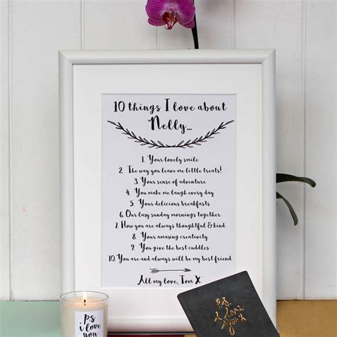 Our excellent content and services let you watch to your heart's content, anytime and anywhere. personalised ten things i love about you print by posh ...