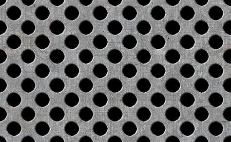 High Resolution Textures Metal Holes Plate Seamless