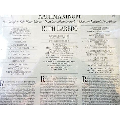 Rachmaninoff The Complete Solo Piano Music Loeuvre Integrale Pour