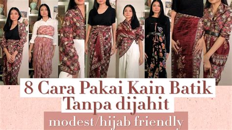 8 Cara Pakai Kain Batik Jadi Rok Dress Atasan Hijab Friendly Atau Modest Tutorial Indonesia