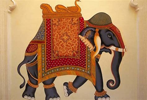 Traditional Art Details At The Oberoi Udaivilas Indian Elephant Art Rajasthani Art