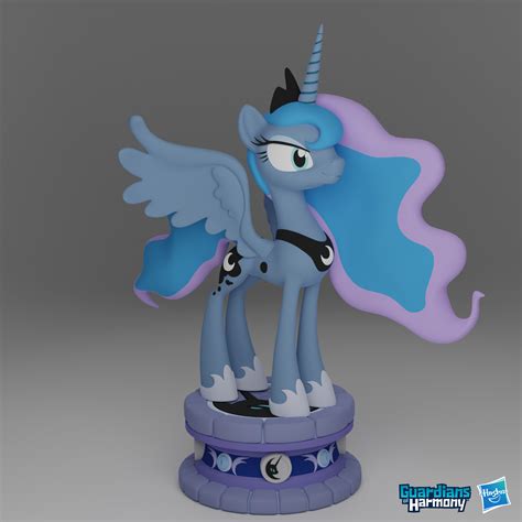 Artstation Princess Luna Toy Sculpt My Little Pony Guardians Of