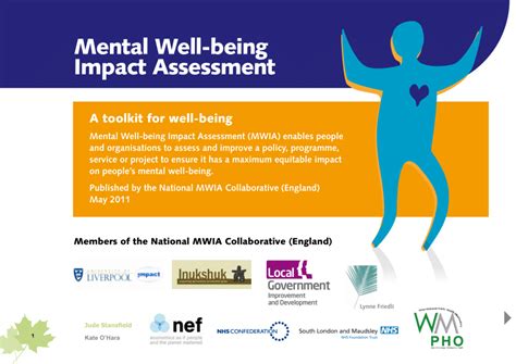 Pdf Mental Well Being Impact Assessment A Toolkit For Well Being