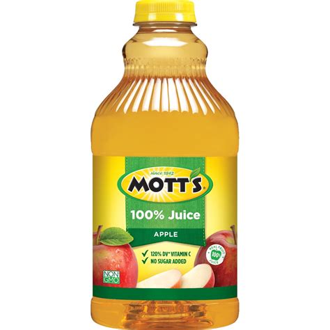 Motts 100 Apple Juice 64 Fl Oz Bottle