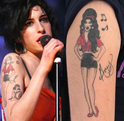 Tears Dry Tattoos Remembering Amy Winehouse Painfulpleasures Inc Tatuajes De Amy Winehouse