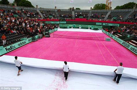 Live text and the floodlights on the revamped court philippe chatrier were on display in last year's tournament. French Open 2012: Pink clay court unveiled | Daily Mail Online
