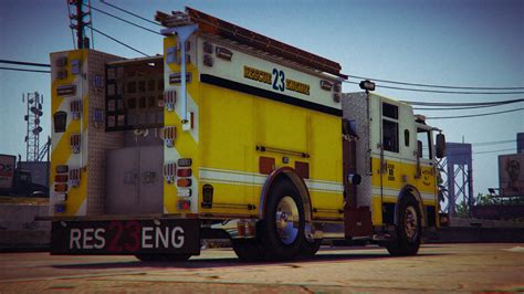 4k Paleto Bay Fire Company Rescue Engine Livery Modification Universe