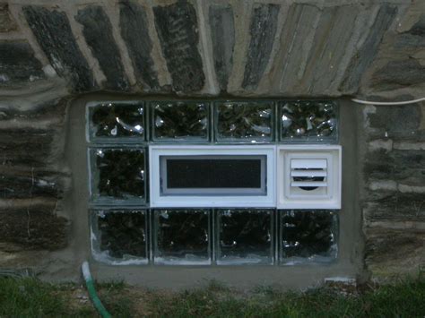 Glass Block Basement Window Dryer Vent Glass Block Basement Windows