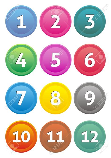 Numbers Logo Icons Set Logo Number Logo Icons Icon Set Images And