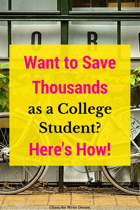 Your bank's app monitor your account the app searches for the cheapest price. Money Saving Tips for College Students: Save Thousands