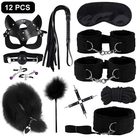 BDSM Kits Adults Sex Toys For Couples Handcuffs Nipple Clamps Spanking Paddle Sex Metal Anal