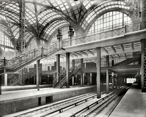 Train platforms of the original Pennsylvania Station in New York City